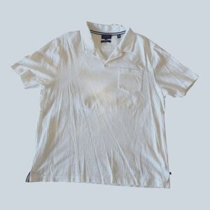 Ted Baker Ribbed Polo Shirt – XL (Off White)